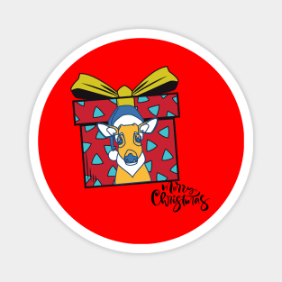 MERRY CHRISTMAS DEER GIFT Magnet